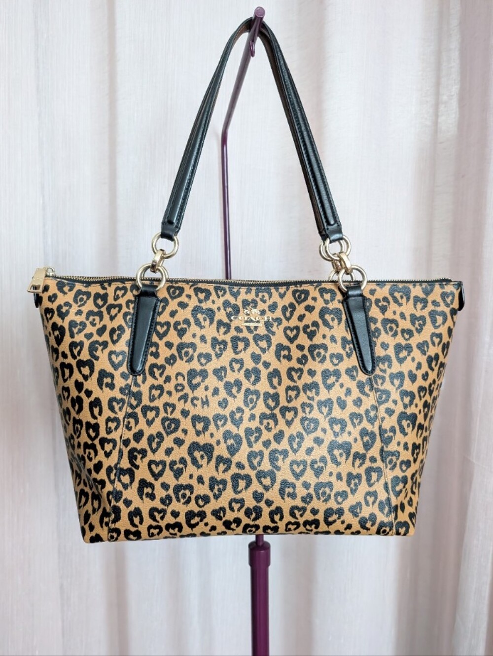 COACH Wild At Heart Leopard Tote